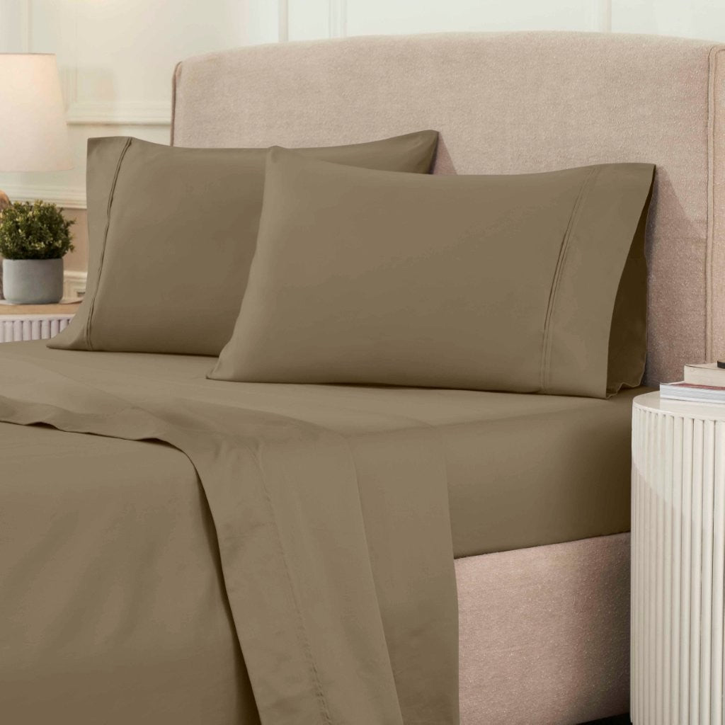 1200 Thread Count Egyptian Cotton Sateen Sheet Set - Egyptian Cotton Sheet Set by Superior Brand