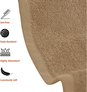 Set of 6 Hotel & Spa 100% Cotton Bath Towels 27x52 Inch