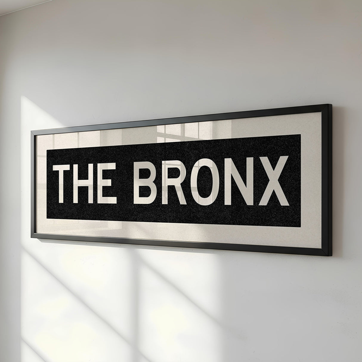 Framed The Bronx New York Bus Scroll