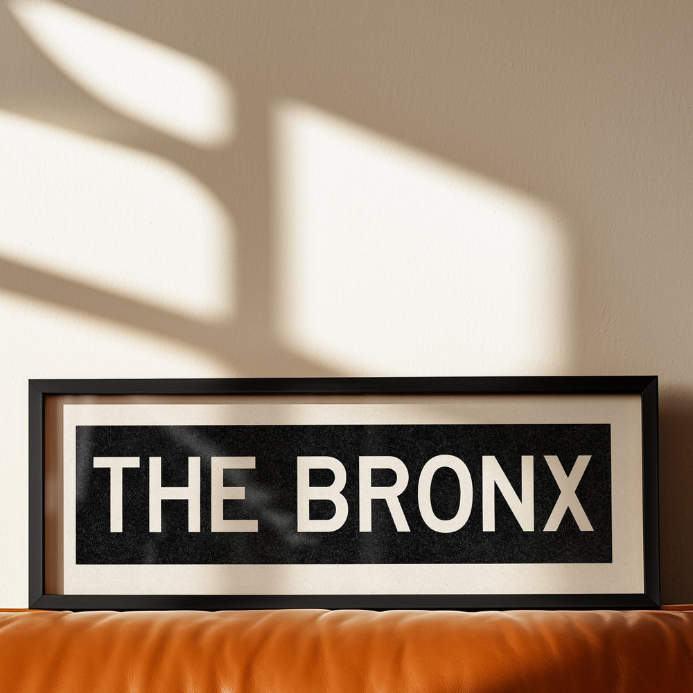Framed The Bronx New York Bus Scroll