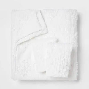 Threshold Tufted Duvet Cover Set Corner Anchoring Ties