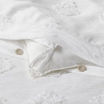 Threshold Tufted Duvet Cover Set Corner Anchoring Ties