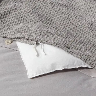 Threshold Washed Waffle Weave Duvet Cover Sham Set 100% Cotton OEKO-TEX Certified