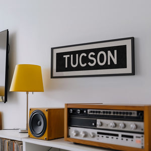 Framed Tucson Arizona Bus Scroll