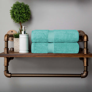 Madison Egyptian Cotton Plush Thick Absorbent Bath Towel Set of 2