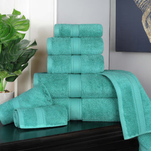 Madison Egyptian Cotton Plush Heavyweight 8 Piece Towel Set