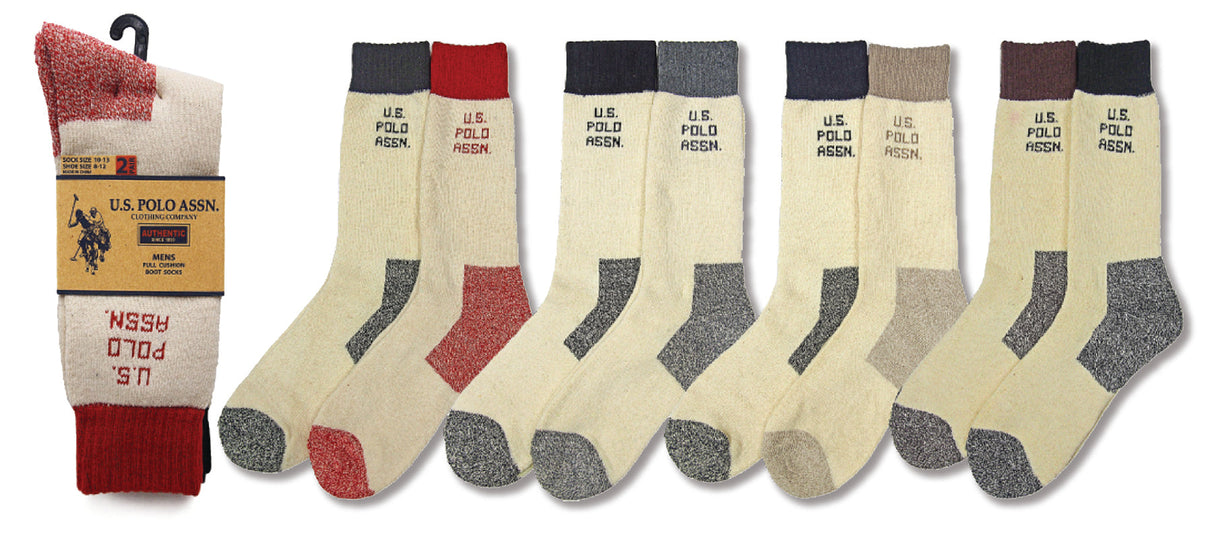 4-Pairs-Men's-U.S.-Polo-Assn-Full-Cushion-Boot-Crew-Socks-