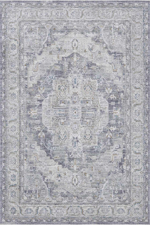 Ulubey Distressed Gray Area Rug