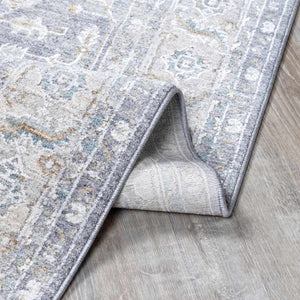 Ulubey Distressed Gray Area Rug