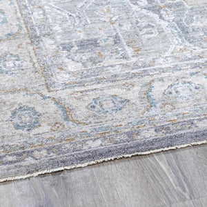 Ulubey Distressed Gray Area Rug