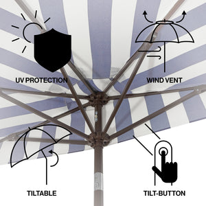 Beverly designer classic scalloped fringe half market patio umbrella with crank