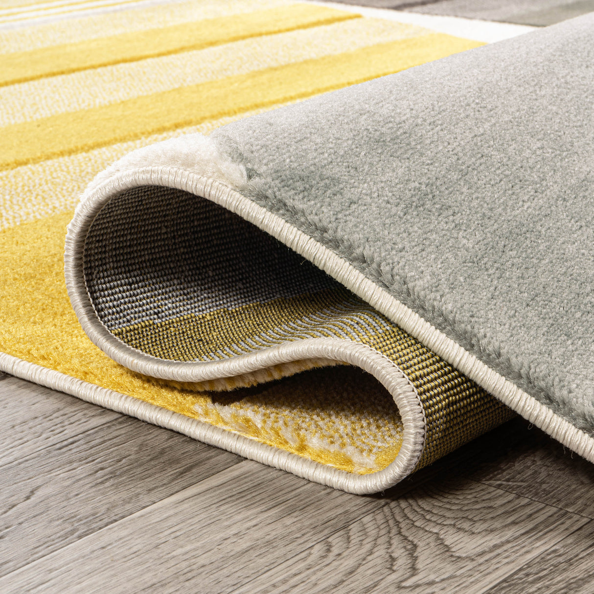 Nicky Geometric Striped Circles Runner Rug