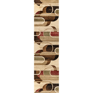 Tamara Retro Abstract Arches Runner Rug