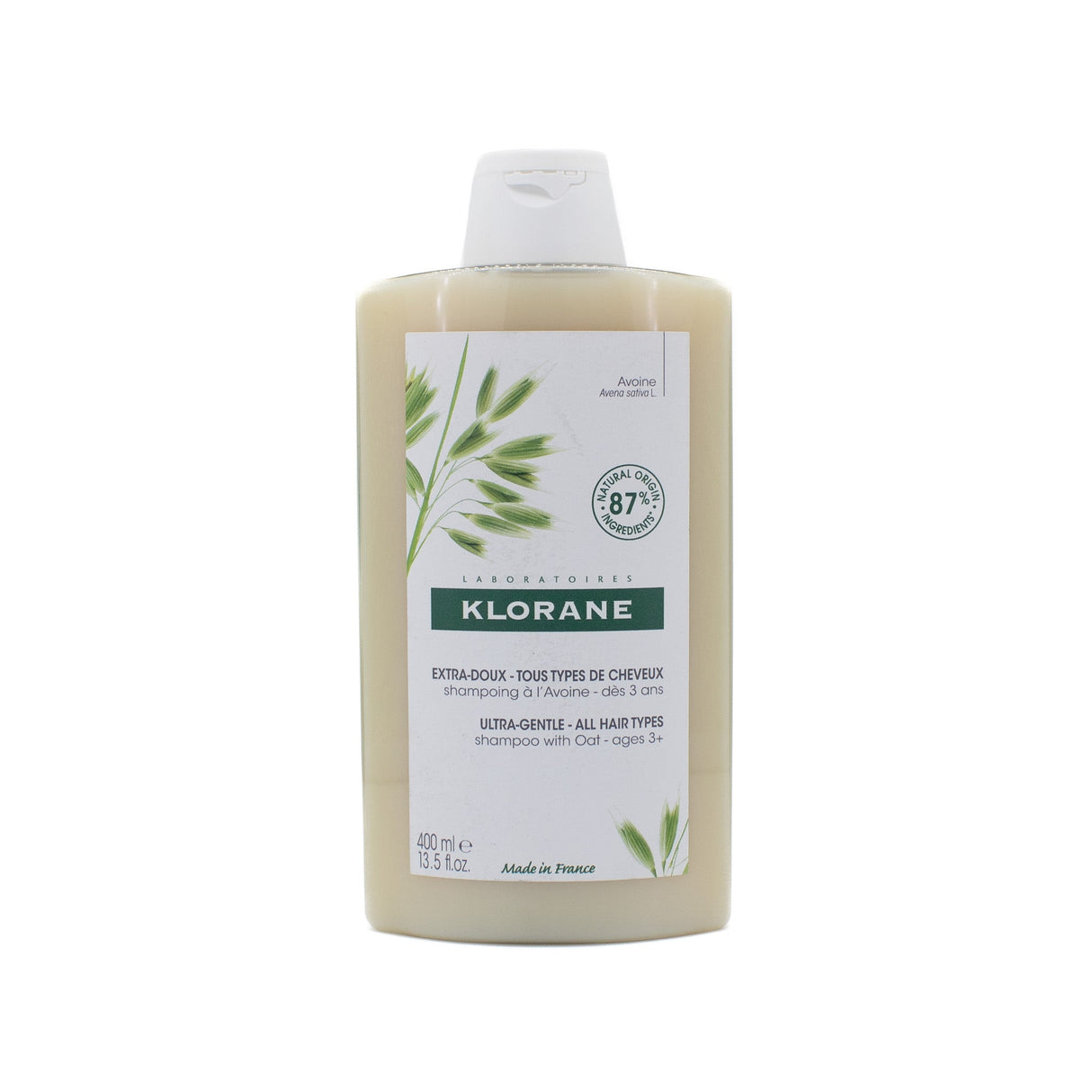 Klorane Ultra-Gentle Shampoo With Oat 13.5oz For All Hair Types