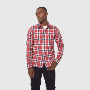 United By Blue Men's Button Up Flannel Shirt Long Sleeve Basic Front Pocket