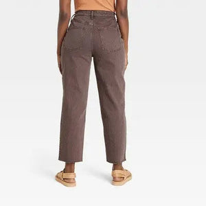 Universal Thread Women's Super-High-Rise Vintage Straight Jeans Ankle Length