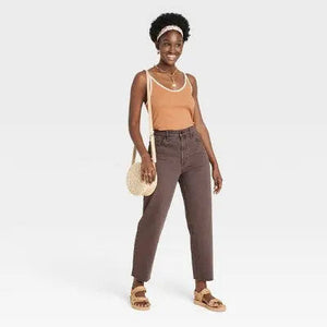 Universal Thread Women's Super-High-Rise Vintage Straight Jeans Ankle Length