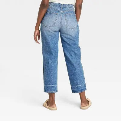 Universal Thread Women's Super-High-Rise Vintage Straight Jeans Ankle Length