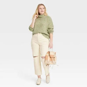 Universal Thread Women's Super-High-Rise Vintage Straight Jeans Ankle Length