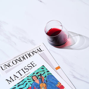 Classica Un-Spillable Stemless Wine Glassware, Single Set