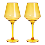 Saint Tropez Acrylic Stemmed Wine Glassware, Set of 2