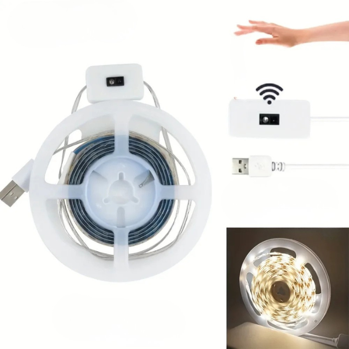 USB Gesture Sensor LED Strip Light Dimmable 1M TV Backlight Kitchen Lighting