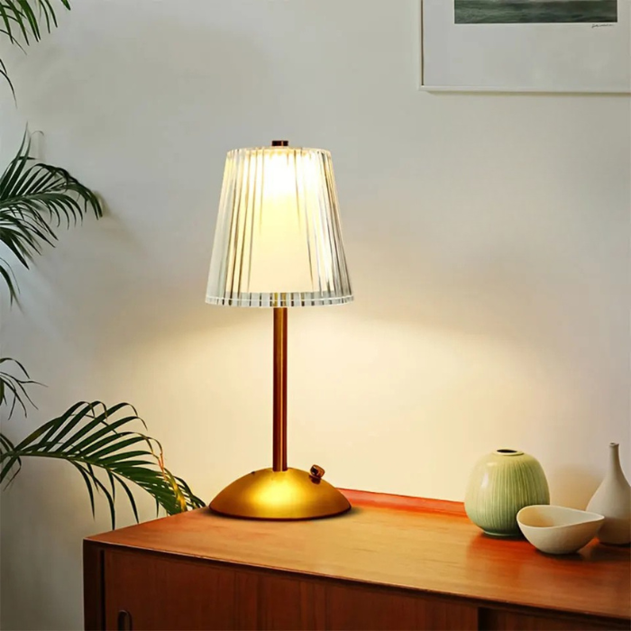 LED Touch Table Lamp Rechargeable Dimmable Bedside Light for Bedroom Bar Hotel