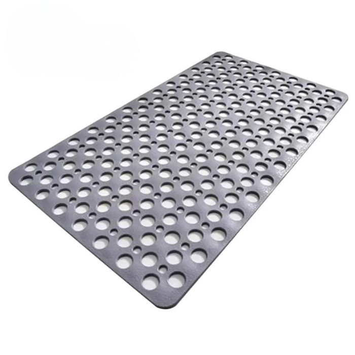 Non Slip Bath Mat with Drain Holes Suction Cups Easy Clean Bathtub Mat