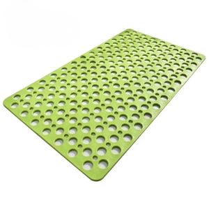 Non Slip Bath Mat with Drain Holes Suction Cups Easy Clean Bathtub Mat