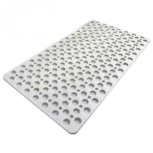 Non Slip Bath Mat with Drain Holes Suction Cups Easy Clean Bathtub Mat