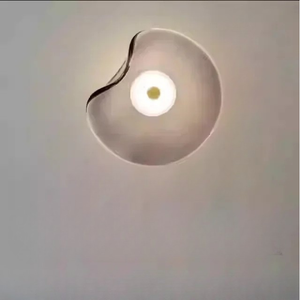 Nordic Glass LED Wall Lamp Minimalist Round Sconce for Bedroom Living Room
