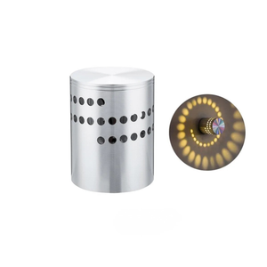 RGB LED Wall Light Spiral Design Aluminum Decorative Lamp for Bar Hall