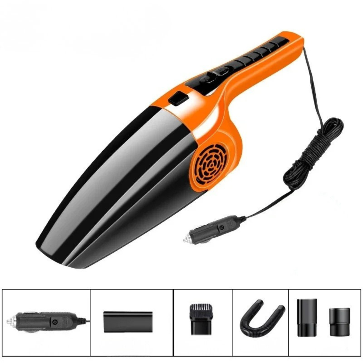 120W Car Vacuum Cleaner Wet Dry Strong Suction Portable Auto Interior Clean
