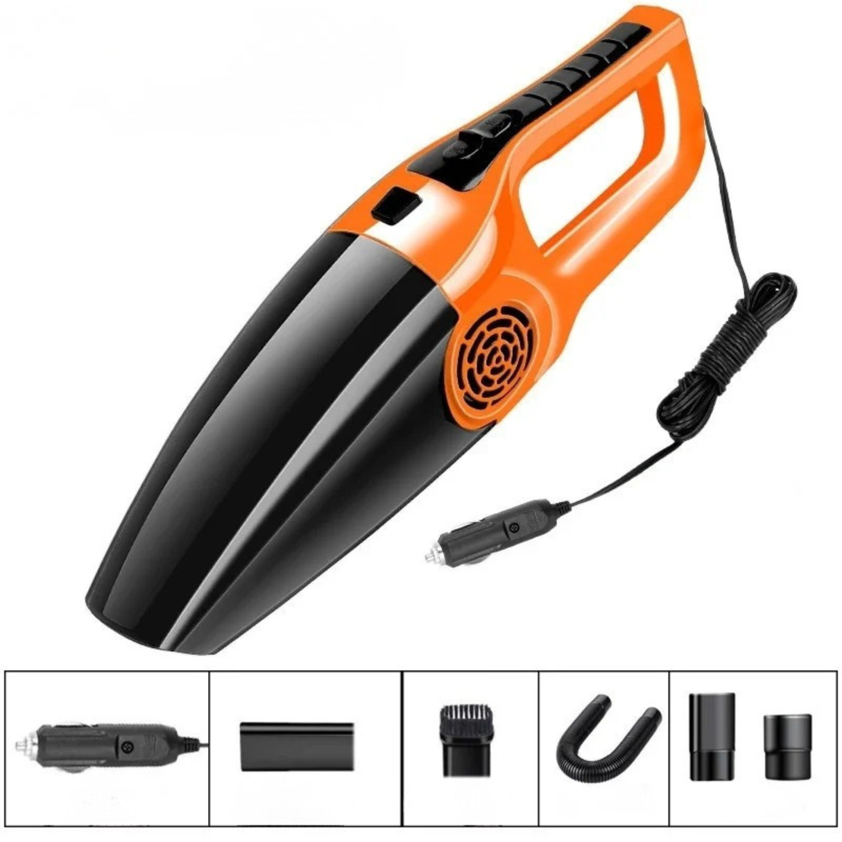 120W Car Vacuum Cleaner Wet Dry Strong Suction Portable Auto Interior Clean