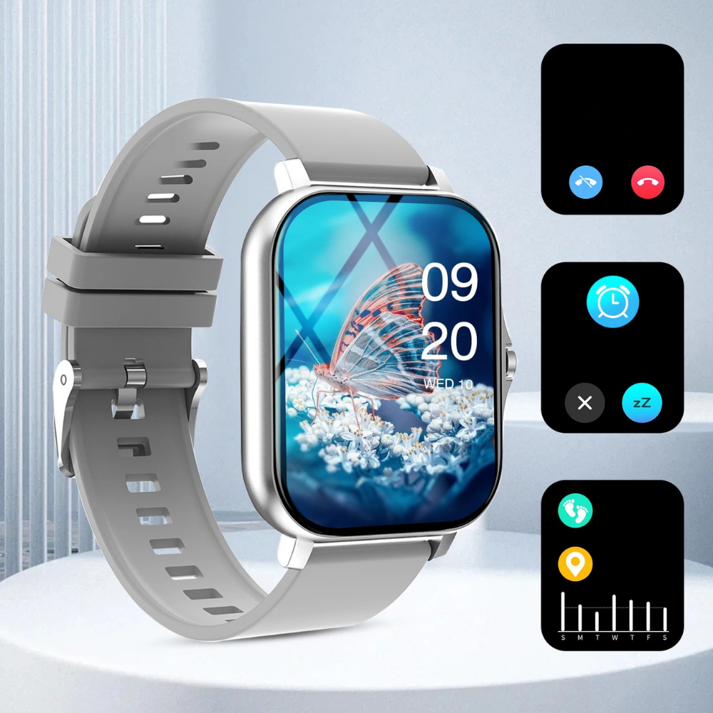 Sports Smart Watch Bluetooth Call Fitness Tracker Message Notifications for iOS Android
