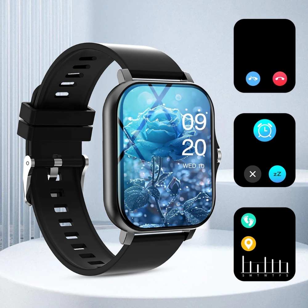 Sports Smart Watch Bluetooth Call Fitness Tracker Message Notifications for iOS Android
