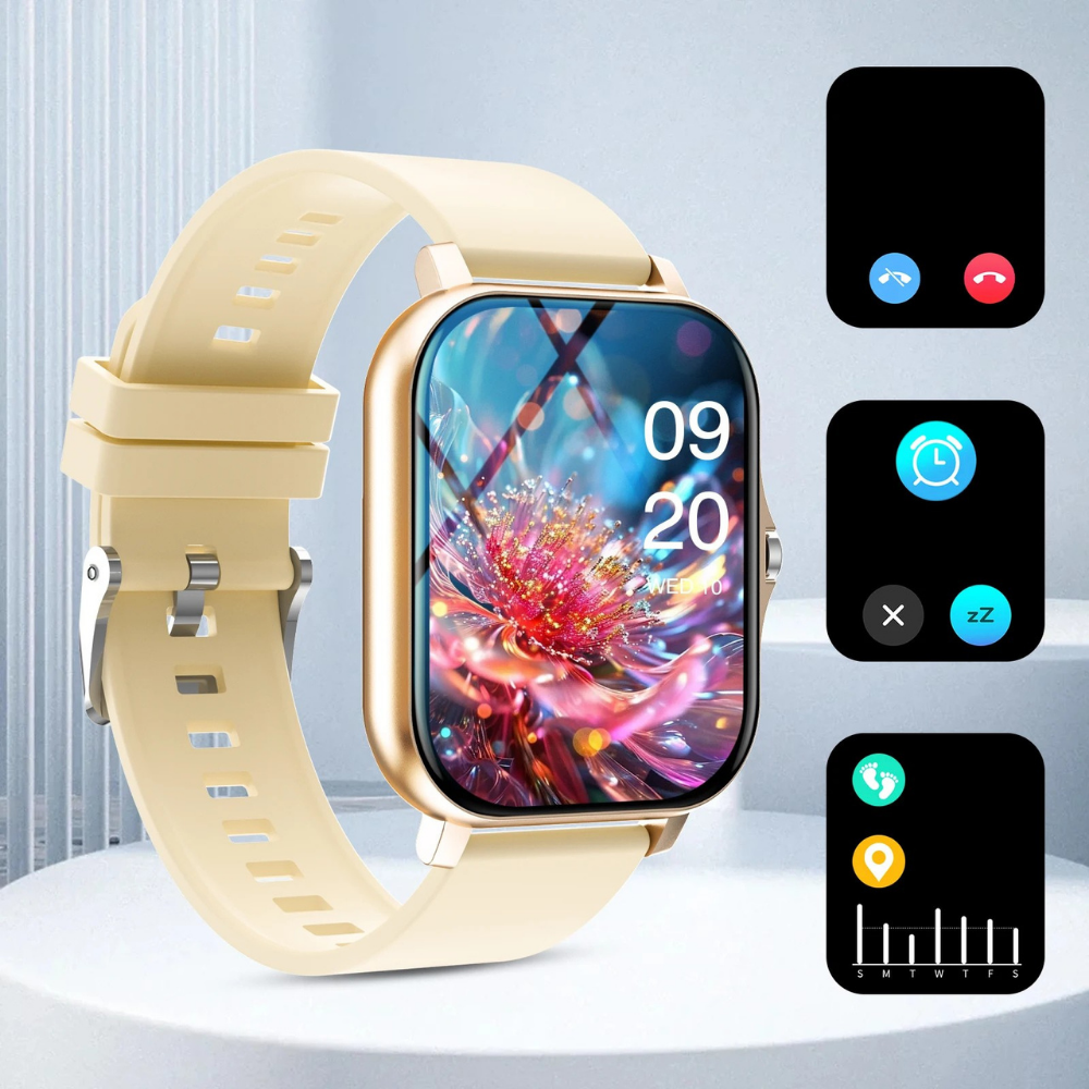 Sports Smart Watch Bluetooth Call Fitness Tracker Message Notifications for iOS Android