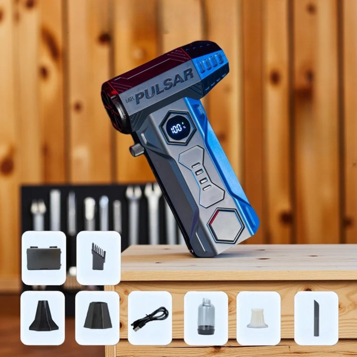 X11Pro Turbo Air Blower – 990000RPM Brushless Fan with 10000mAh Power & Kit