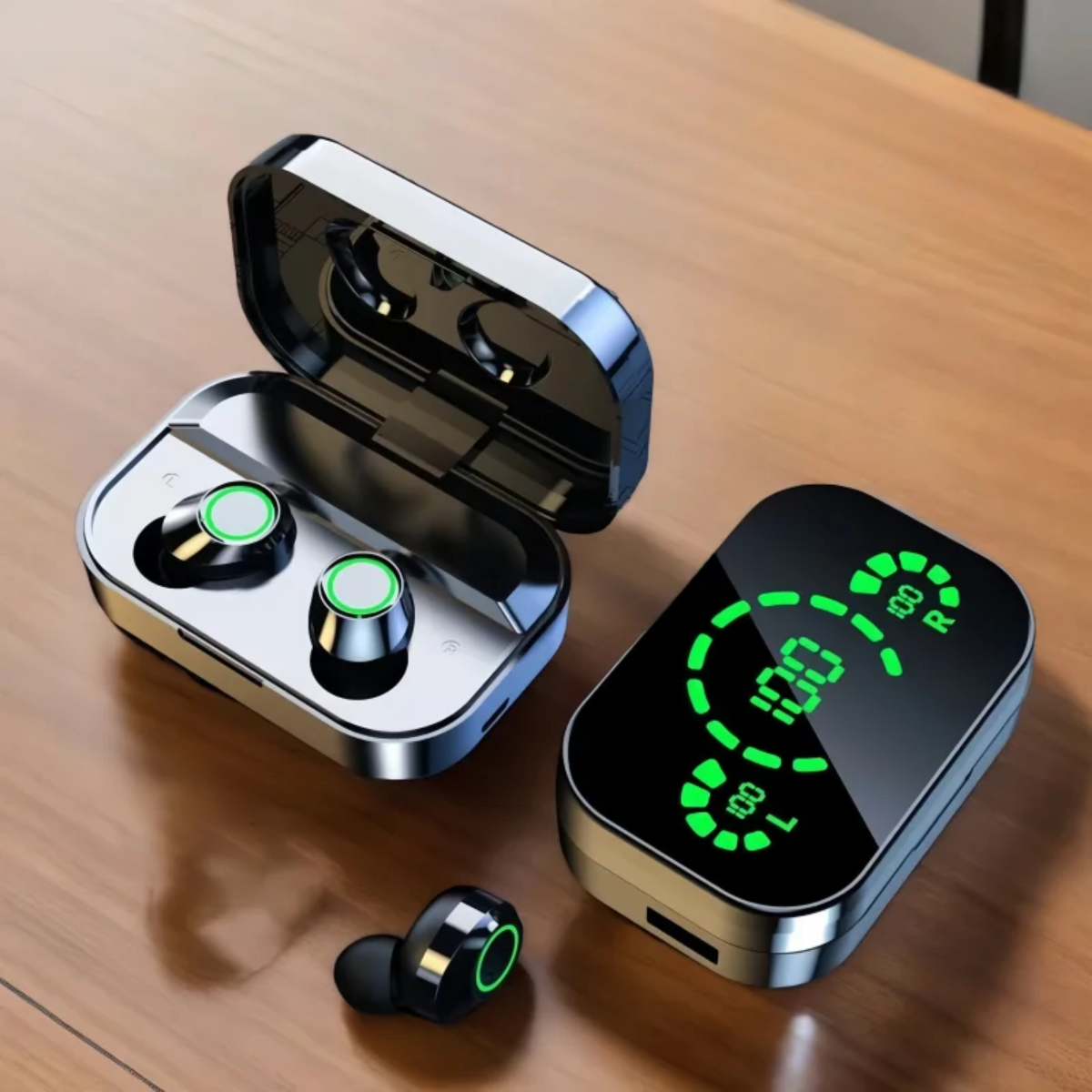 YD03 TWS Bluetooth 5.3 Wireless Earbuds Touch Control LED Charging Case Stereo