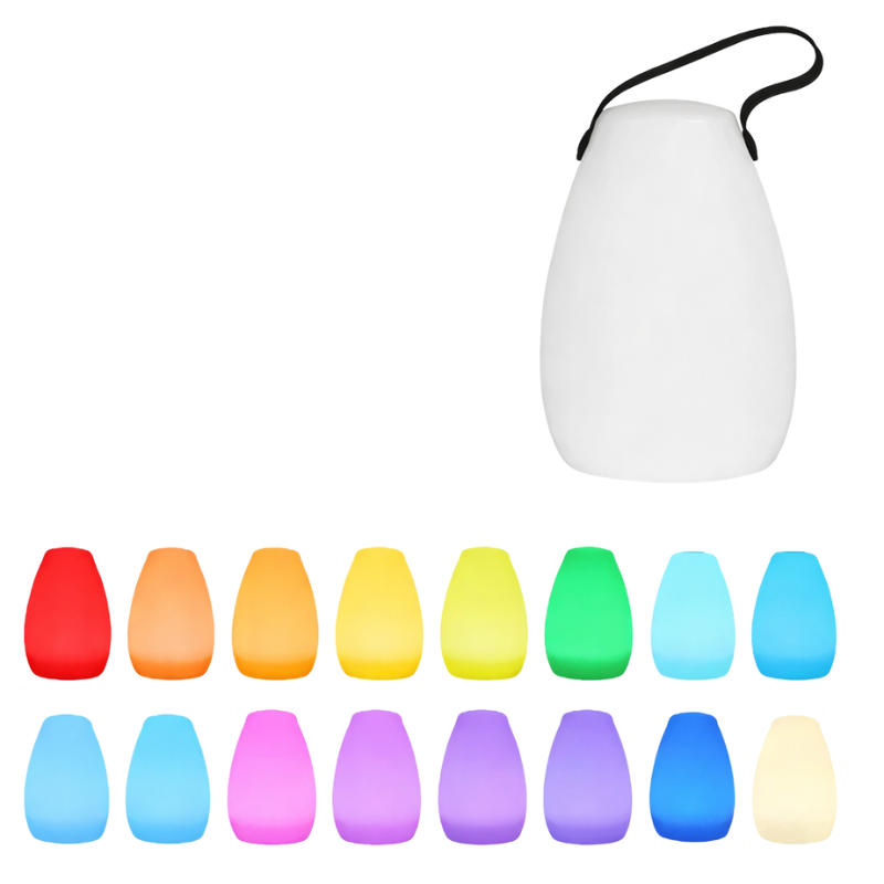 USB Rechargeable LED Camping Lamp RGB Ambient Light Remote Control