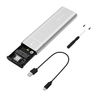 M.2 NVMe SATA SSD Enclosure USB 3.1 Type C Dual Protocol External Case