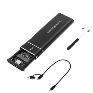 M.2 NVMe SATA SSD Enclosure USB 3.1 Type C Dual Protocol External Case