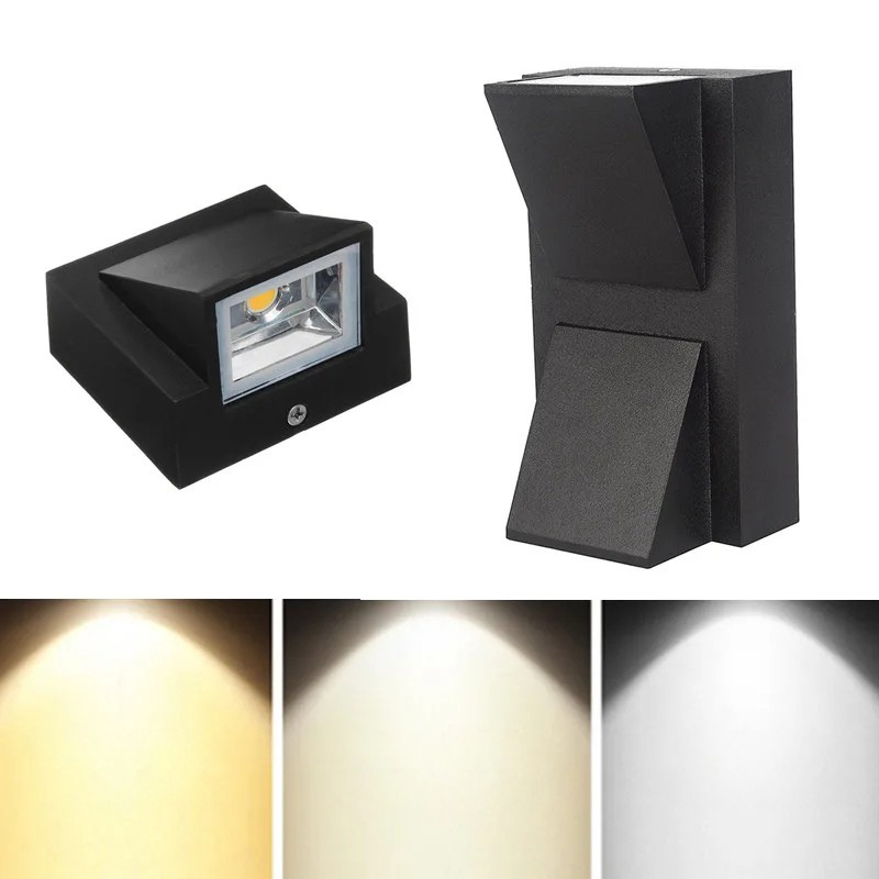 IP65 Waterproof LED Outdoor Wall Sconce Aluminum Garden Balcony Light 110V