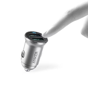 Anker PowerDrive 2 Alloy Car Charger, Silver