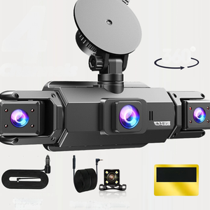 4 Channel 360 Dash Cam Car DVR Front Rear Left Right Camera Parking Monitor