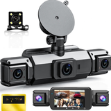 4 Channel 360 Dash Cam Car DVR Front Rear Left Right Camera Parking Monitor