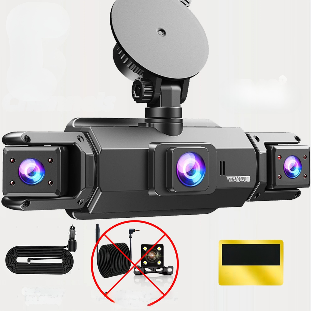 4 Channel 360 Dash Cam Car DVR Front Rear Left Right Camera Parking Monitor