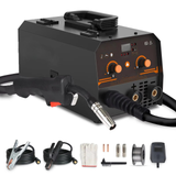 2-in-1 MIG Welder 130A Gasless Flux Core ARC IGBT Welding Machine for Home DIY