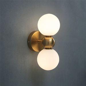Modern Glass Ball Wall Sconce Bedroom Bedside Living Room Background Light