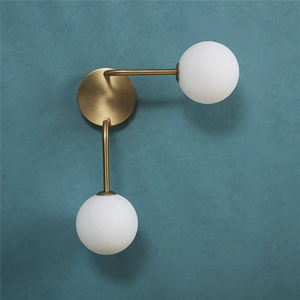 Modern Glass Ball Wall Sconce Bedroom Bedside Living Room Background Light